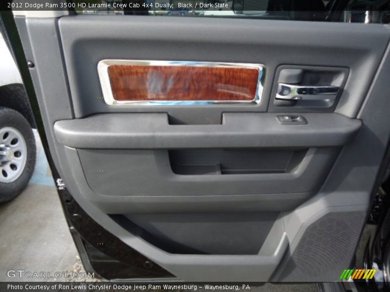 Black / Dark Slate 2012 Dodge Ram 3500 HD Laramie Crew Cab 4x4 Dually