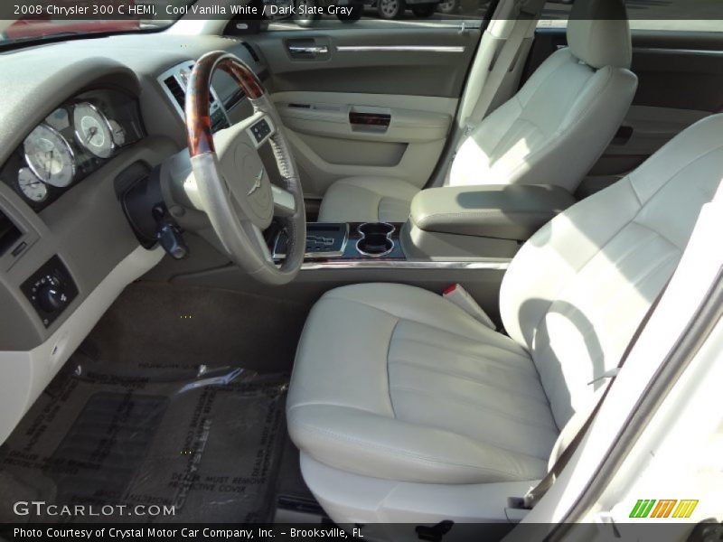 Cool Vanilla White / Dark Slate Gray 2008 Chrysler 300 C HEMI