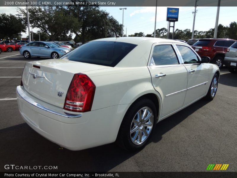 Cool Vanilla White / Dark Slate Gray 2008 Chrysler 300 C HEMI