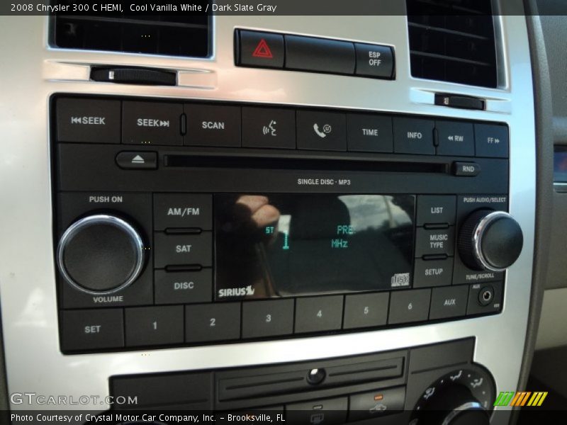 Cool Vanilla White / Dark Slate Gray 2008 Chrysler 300 C HEMI