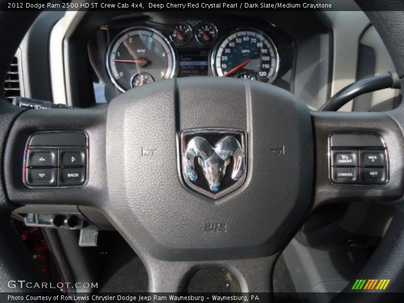 Deep Cherry Red Crystal Pearl / Dark Slate/Medium Graystone 2012 Dodge Ram 2500 HD ST Crew Cab 4x4