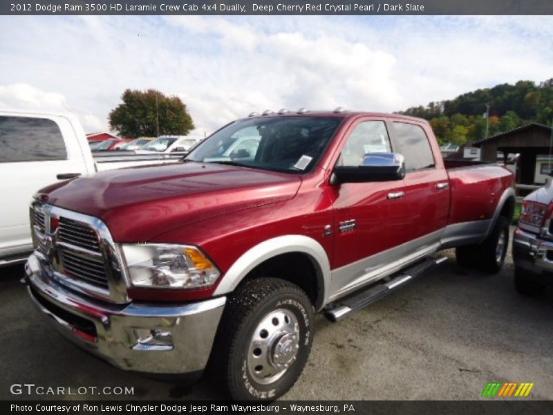 Front 3/4 View of 2012 Ram 3500 HD Laramie Crew Cab 4x4 Dually