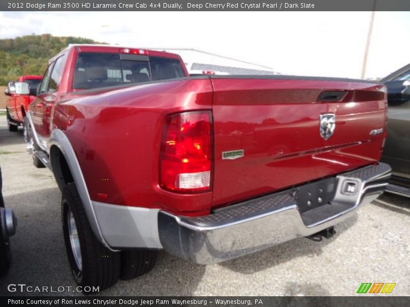 Deep Cherry Red Crystal Pearl / Dark Slate 2012 Dodge Ram 3500 HD Laramie Crew Cab 4x4 Dually