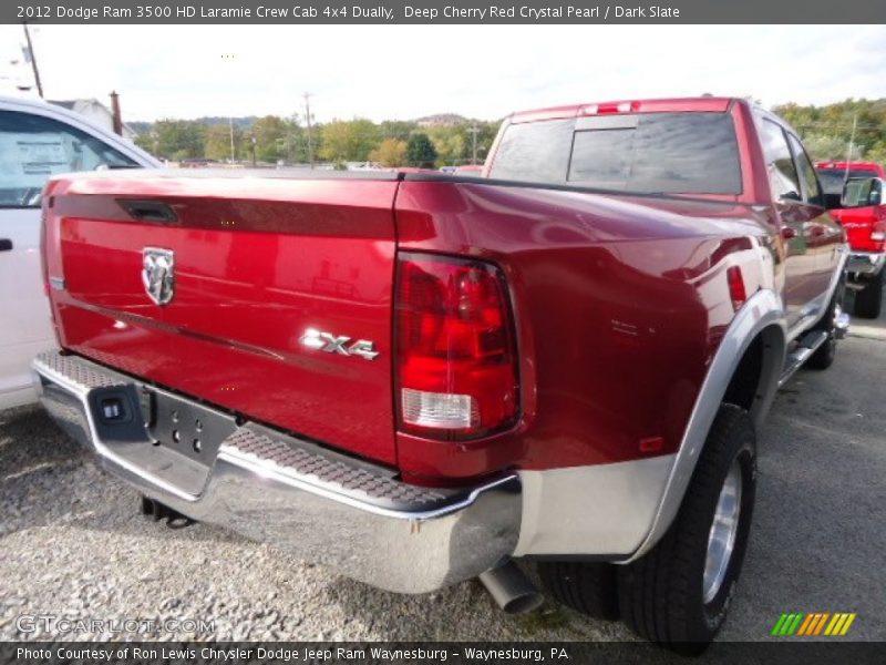 Deep Cherry Red Crystal Pearl / Dark Slate 2012 Dodge Ram 3500 HD Laramie Crew Cab 4x4 Dually