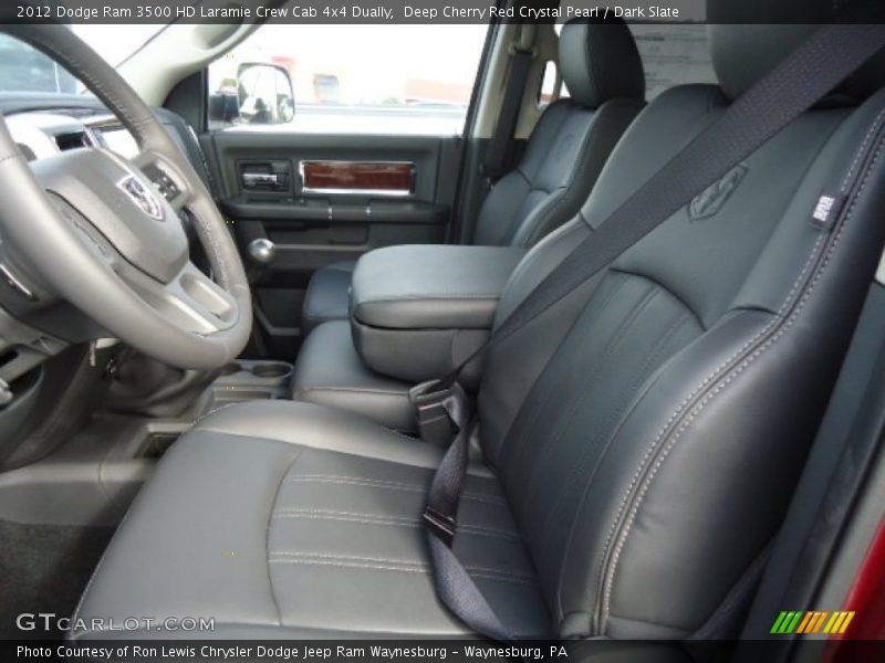 Deep Cherry Red Crystal Pearl / Dark Slate 2012 Dodge Ram 3500 HD Laramie Crew Cab 4x4 Dually