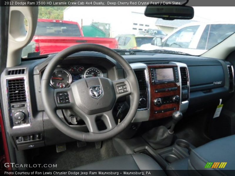 Dashboard of 2012 Ram 3500 HD Laramie Crew Cab 4x4 Dually