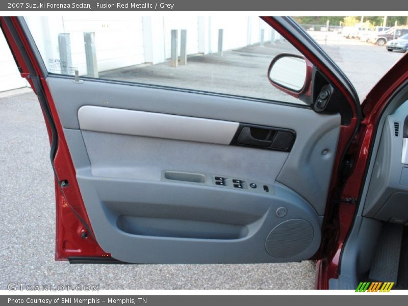Fusion Red Metallic / Grey 2007 Suzuki Forenza Sedan