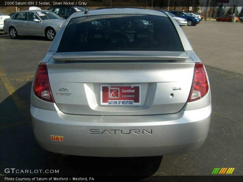 Silver Nickel / Gray 2006 Saturn ION 3 Sedan