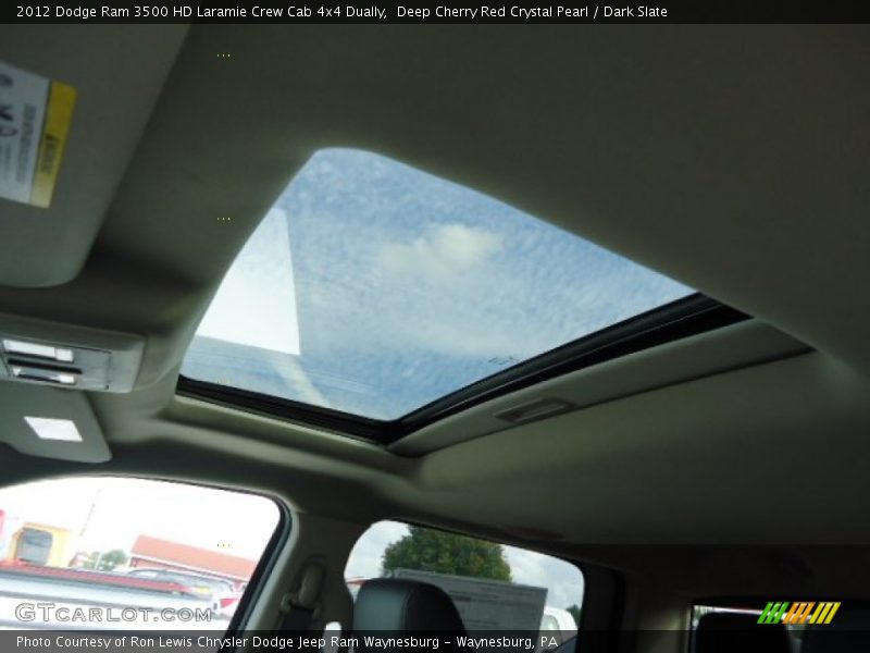 Deep Cherry Red Crystal Pearl / Dark Slate 2012 Dodge Ram 3500 HD Laramie Crew Cab 4x4 Dually