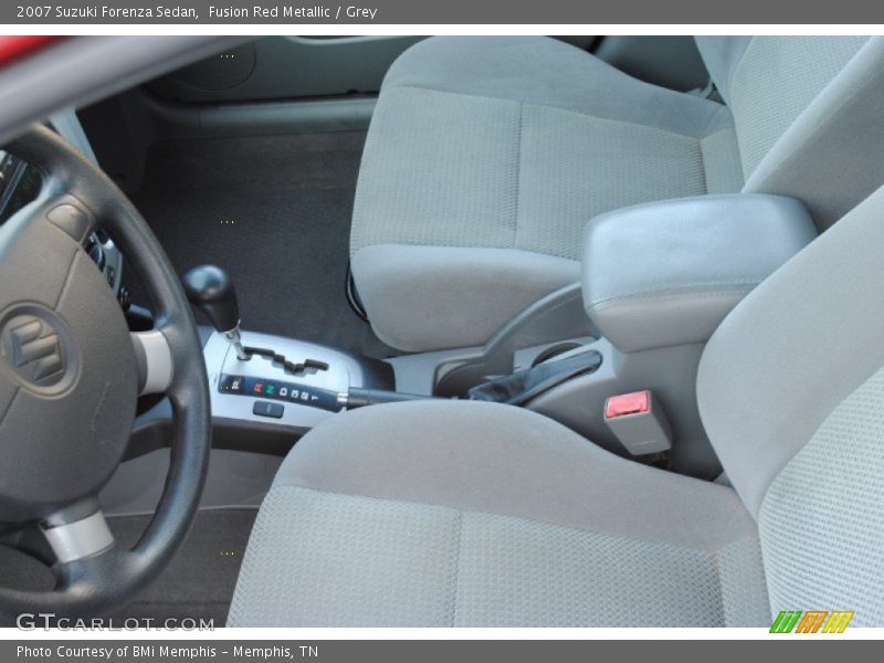 Fusion Red Metallic / Grey 2007 Suzuki Forenza Sedan