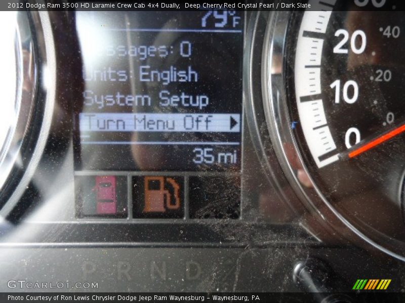 Deep Cherry Red Crystal Pearl / Dark Slate 2012 Dodge Ram 3500 HD Laramie Crew Cab 4x4 Dually