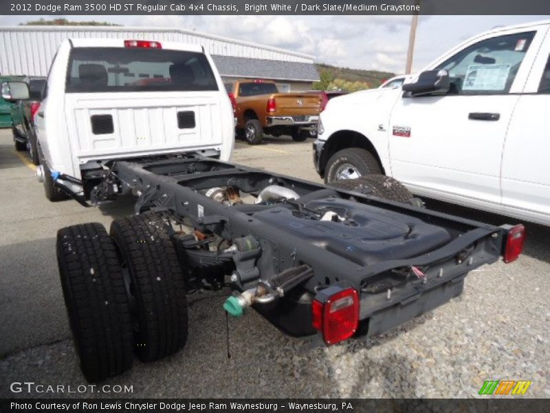 Bright White / Dark Slate/Medium Graystone 2012 Dodge Ram 3500 HD ST Regular Cab 4x4 Chassis