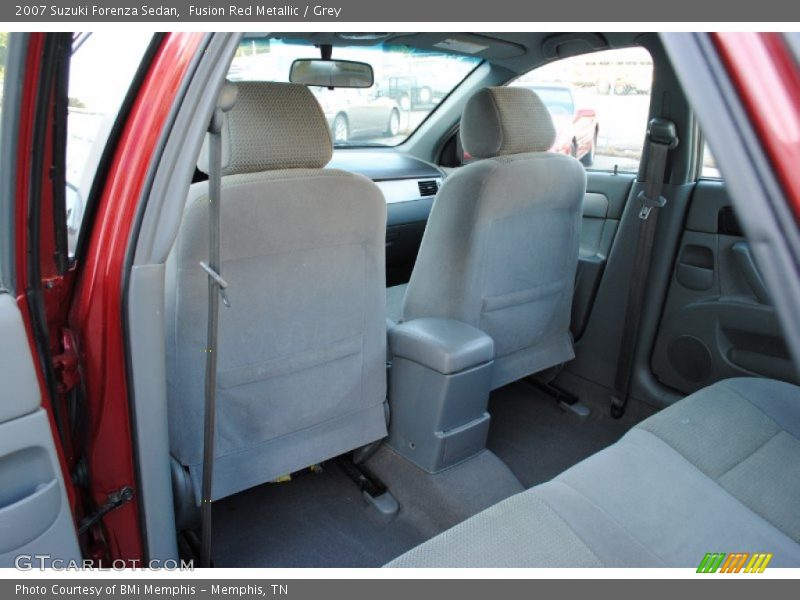 Fusion Red Metallic / Grey 2007 Suzuki Forenza Sedan