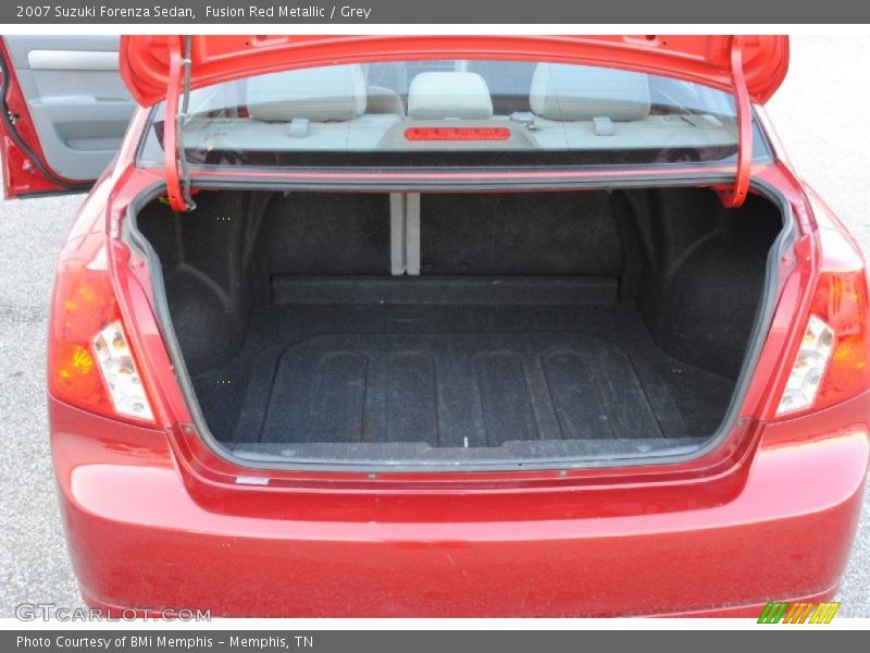 Fusion Red Metallic / Grey 2007 Suzuki Forenza Sedan