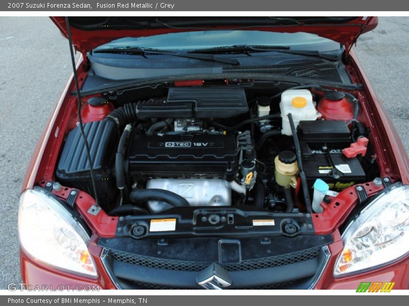 Fusion Red Metallic / Grey 2007 Suzuki Forenza Sedan