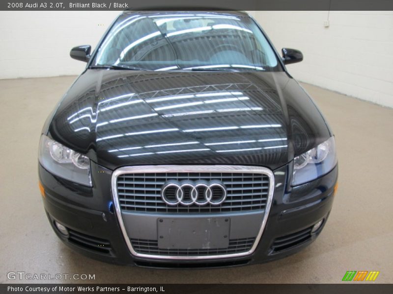 Brilliant Black / Black 2008 Audi A3 2.0T