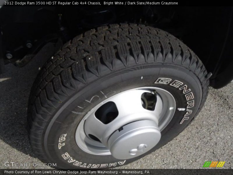 Bright White / Dark Slate/Medium Graystone 2012 Dodge Ram 3500 HD ST Regular Cab 4x4 Chassis