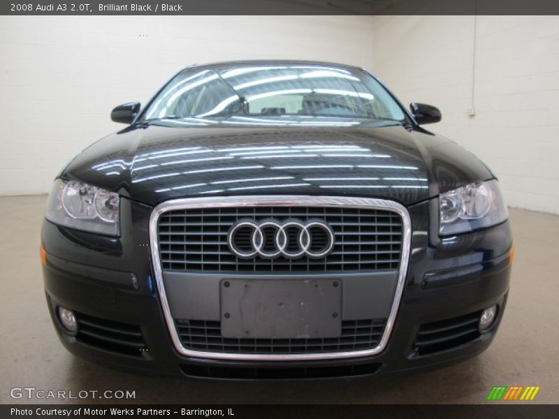 Brilliant Black / Black 2008 Audi A3 2.0T