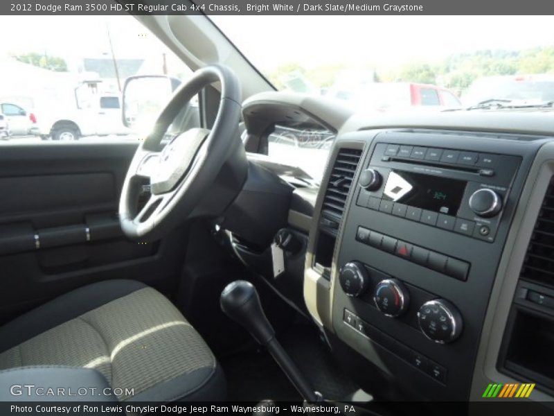 Bright White / Dark Slate/Medium Graystone 2012 Dodge Ram 3500 HD ST Regular Cab 4x4 Chassis