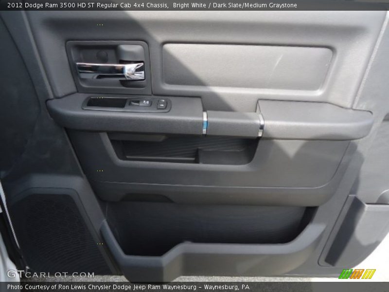 Bright White / Dark Slate/Medium Graystone 2012 Dodge Ram 3500 HD ST Regular Cab 4x4 Chassis