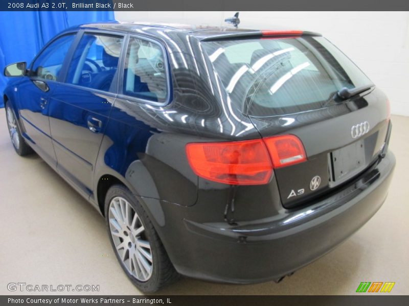 Brilliant Black / Black 2008 Audi A3 2.0T