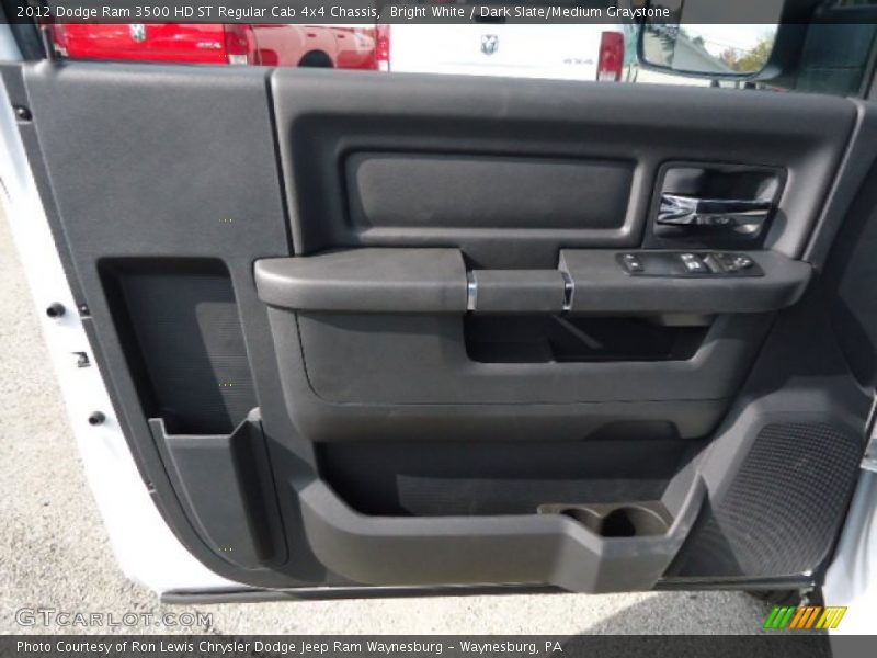 Bright White / Dark Slate/Medium Graystone 2012 Dodge Ram 3500 HD ST Regular Cab 4x4 Chassis