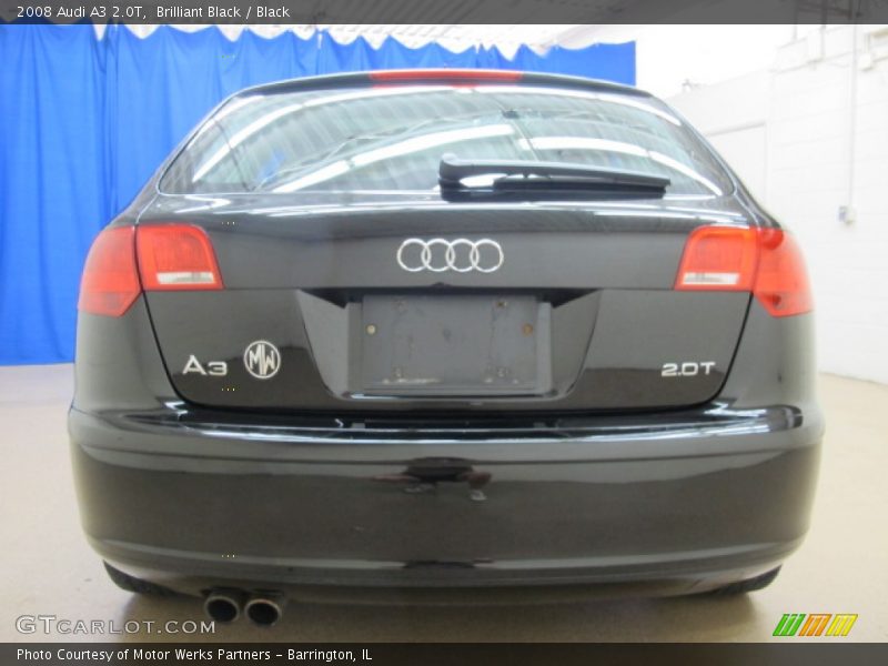 Brilliant Black / Black 2008 Audi A3 2.0T