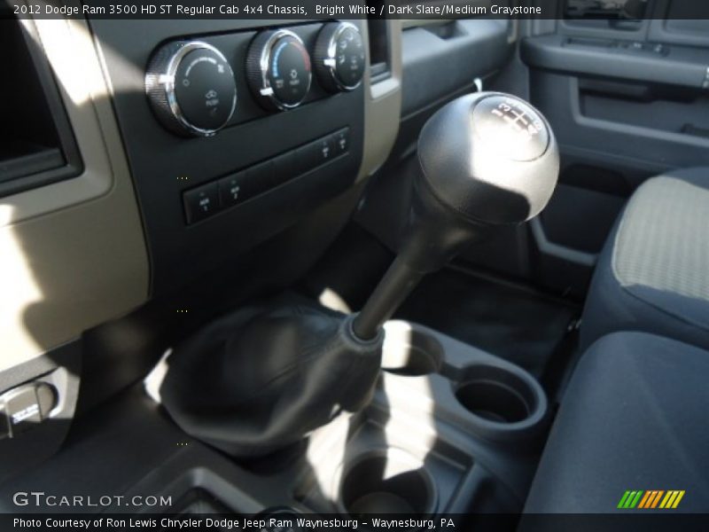 Bright White / Dark Slate/Medium Graystone 2012 Dodge Ram 3500 HD ST Regular Cab 4x4 Chassis