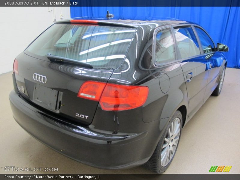 Brilliant Black / Black 2008 Audi A3 2.0T