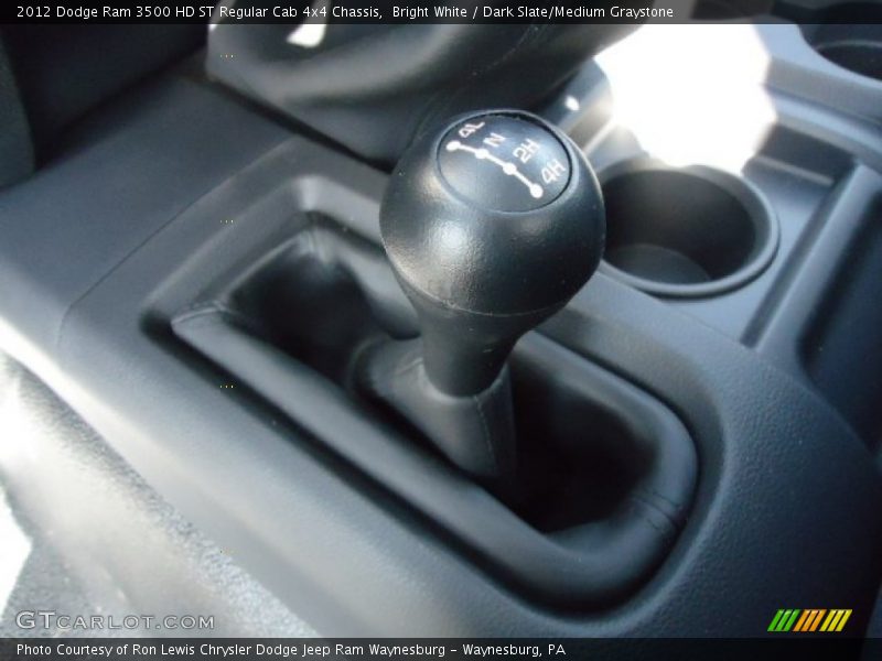 Bright White / Dark Slate/Medium Graystone 2012 Dodge Ram 3500 HD ST Regular Cab 4x4 Chassis