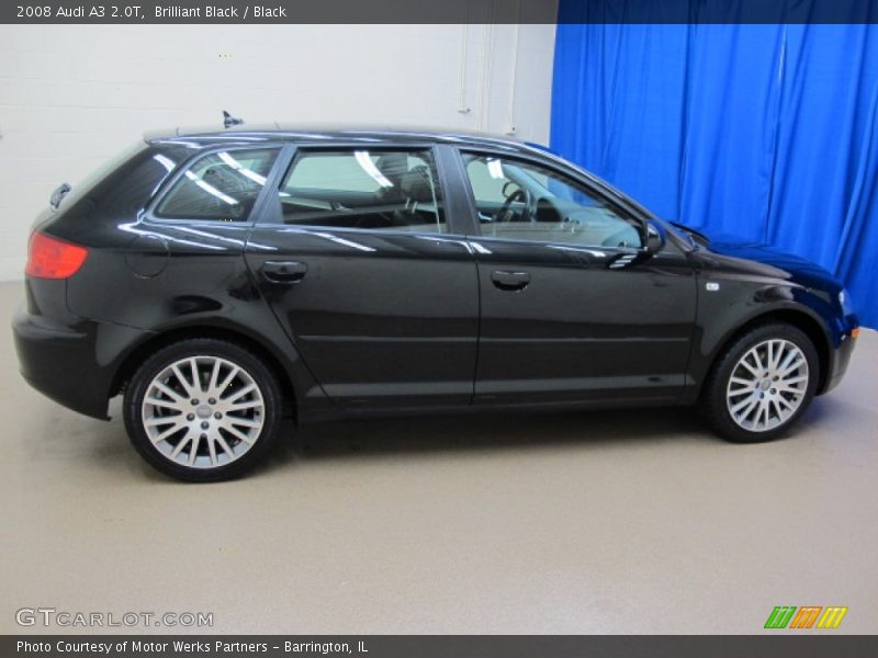 Brilliant Black / Black 2008 Audi A3 2.0T