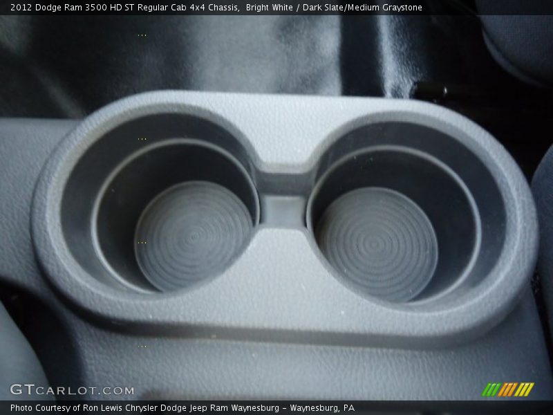 Bright White / Dark Slate/Medium Graystone 2012 Dodge Ram 3500 HD ST Regular Cab 4x4 Chassis