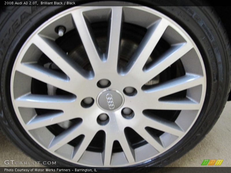 Brilliant Black / Black 2008 Audi A3 2.0T