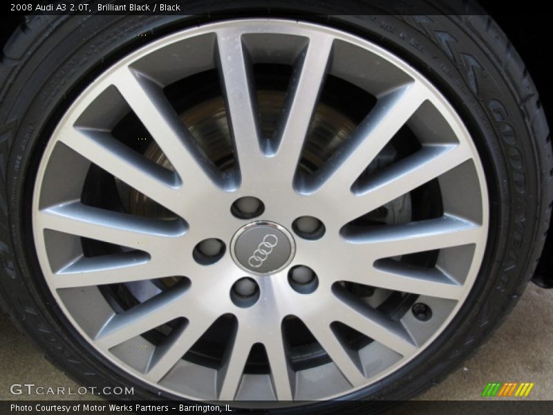 Brilliant Black / Black 2008 Audi A3 2.0T