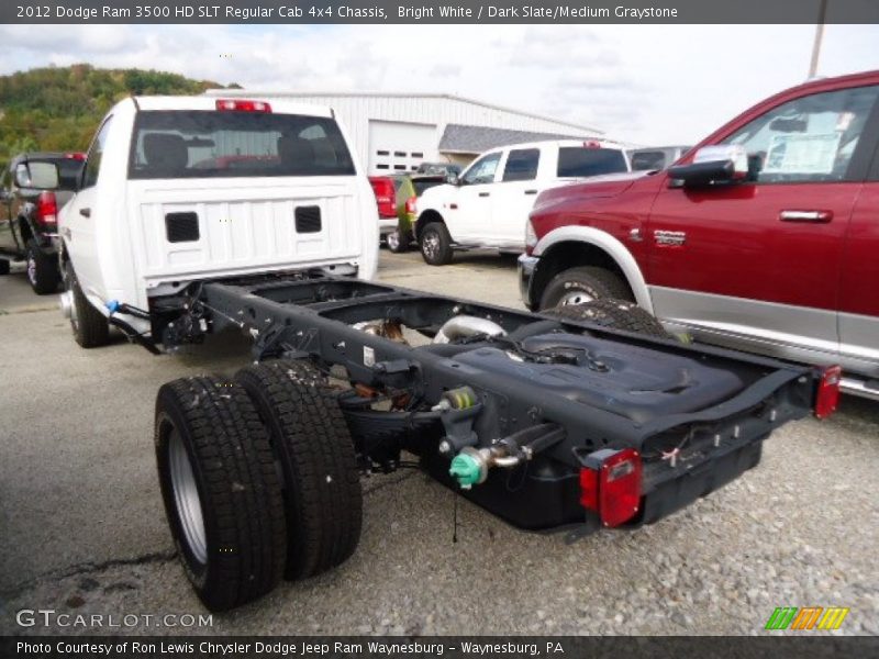 Bright White / Dark Slate/Medium Graystone 2012 Dodge Ram 3500 HD SLT Regular Cab 4x4 Chassis