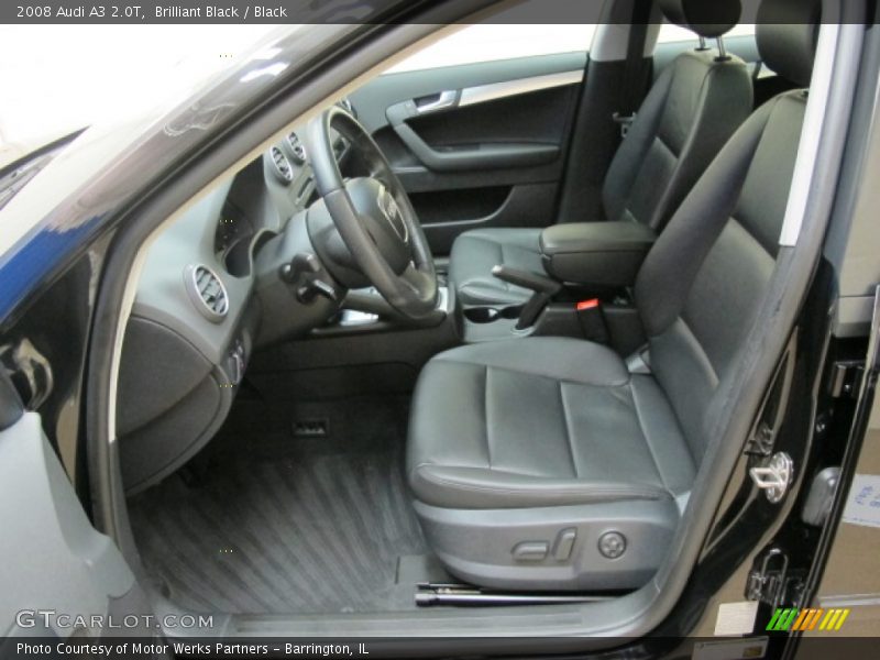 Brilliant Black / Black 2008 Audi A3 2.0T