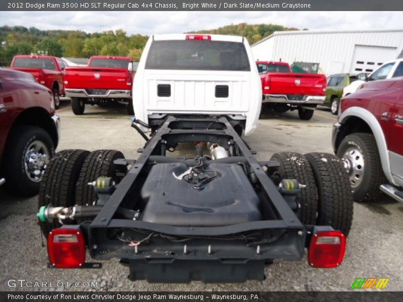 Bright White / Dark Slate/Medium Graystone 2012 Dodge Ram 3500 HD SLT Regular Cab 4x4 Chassis