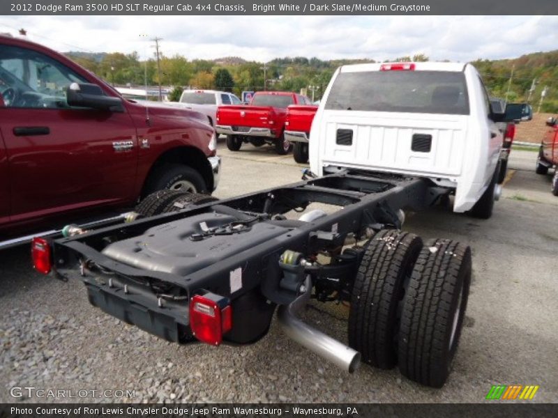 Bright White / Dark Slate/Medium Graystone 2012 Dodge Ram 3500 HD SLT Regular Cab 4x4 Chassis