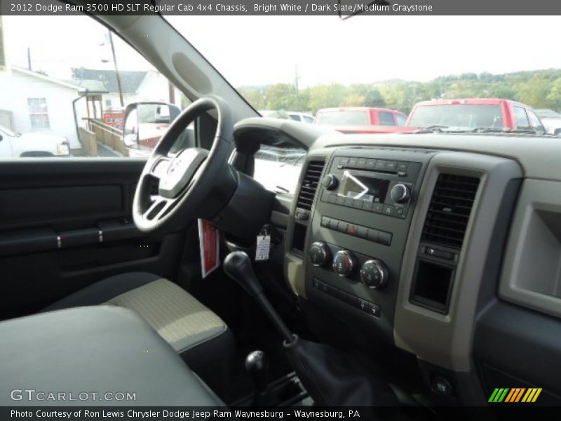 Bright White / Dark Slate/Medium Graystone 2012 Dodge Ram 3500 HD SLT Regular Cab 4x4 Chassis