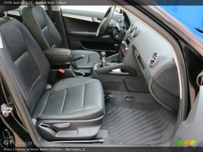Brilliant Black / Black 2008 Audi A3 2.0T