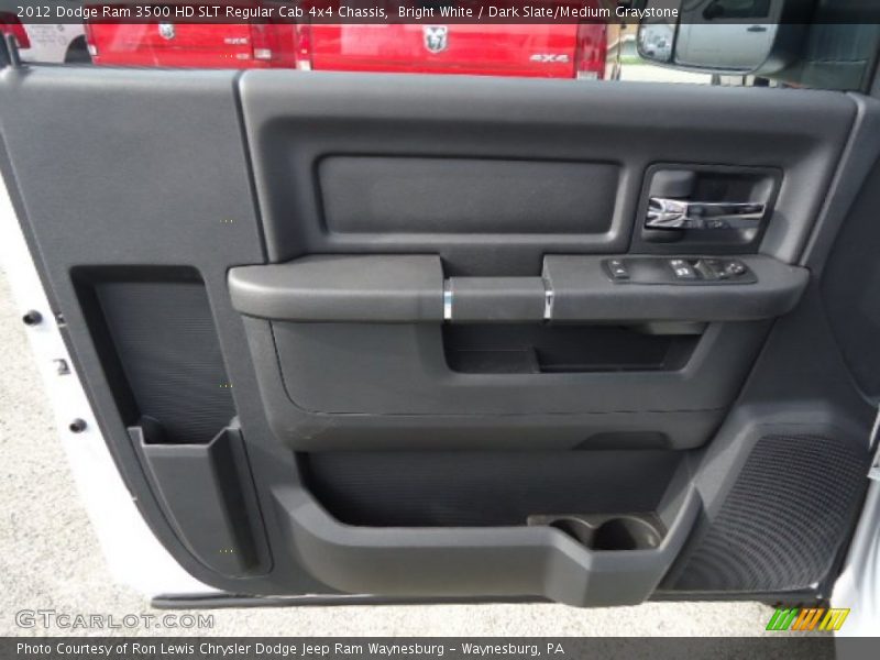 Bright White / Dark Slate/Medium Graystone 2012 Dodge Ram 3500 HD SLT Regular Cab 4x4 Chassis