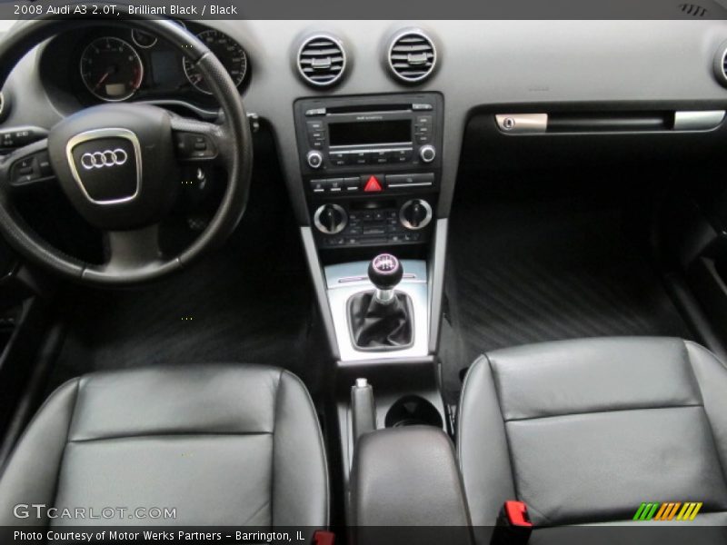 Brilliant Black / Black 2008 Audi A3 2.0T