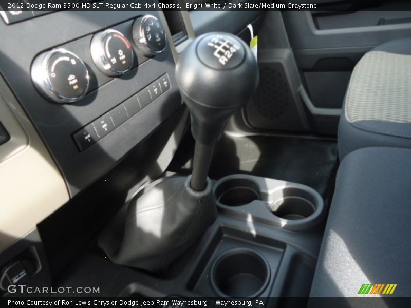 Bright White / Dark Slate/Medium Graystone 2012 Dodge Ram 3500 HD SLT Regular Cab 4x4 Chassis