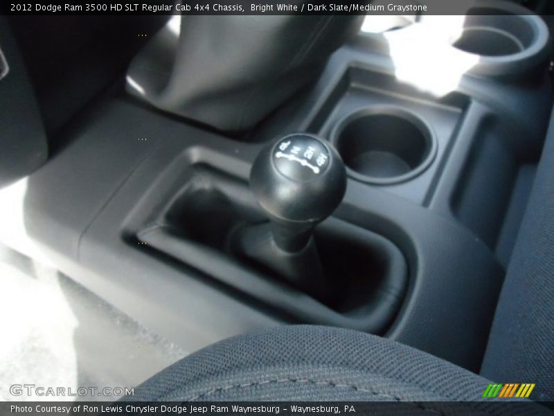 Bright White / Dark Slate/Medium Graystone 2012 Dodge Ram 3500 HD SLT Regular Cab 4x4 Chassis