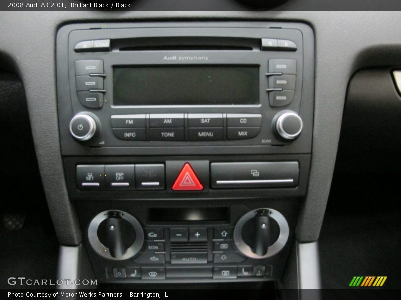 Brilliant Black / Black 2008 Audi A3 2.0T