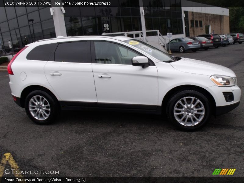 Ice White / Sandstone/Espresso 2010 Volvo XC60 T6 AWD