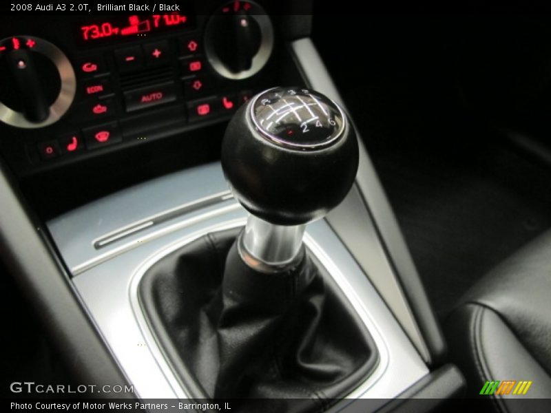 Brilliant Black / Black 2008 Audi A3 2.0T