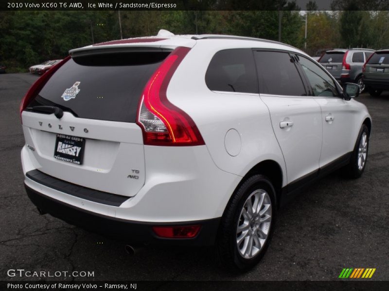 Ice White / Sandstone/Espresso 2010 Volvo XC60 T6 AWD