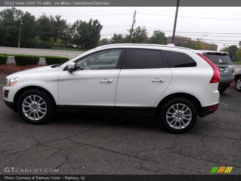 Ice White / Sandstone/Espresso 2010 Volvo XC60 T6 AWD