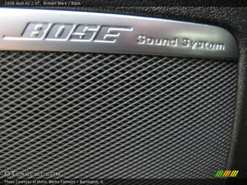 Brilliant Black / Black 2008 Audi A3 2.0T